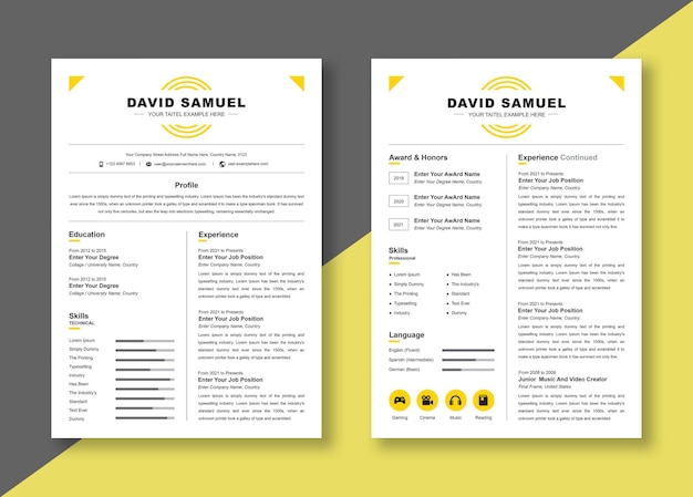 clean resume