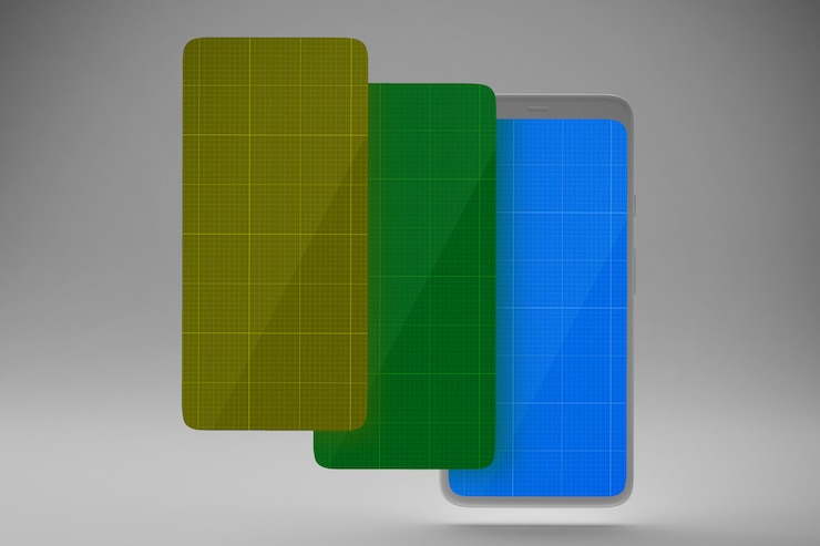 PSD clean screens mockup