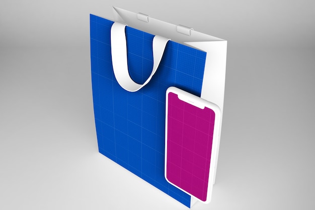 clean shopping app mockup