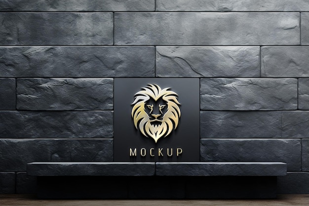 Clean simple logo mockup