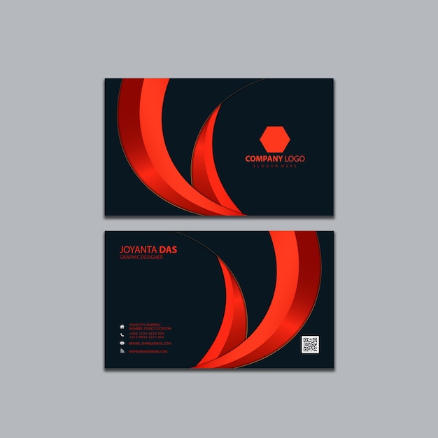 PSD clean style modern business card template