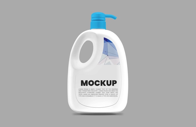 Cleaning bottle mockup