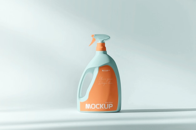 Cleaning product  packaging  mockup  design