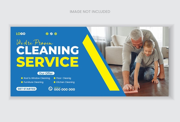 Cleaning service web banner