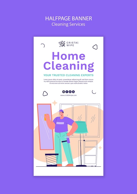 PSD cleaning services offer template