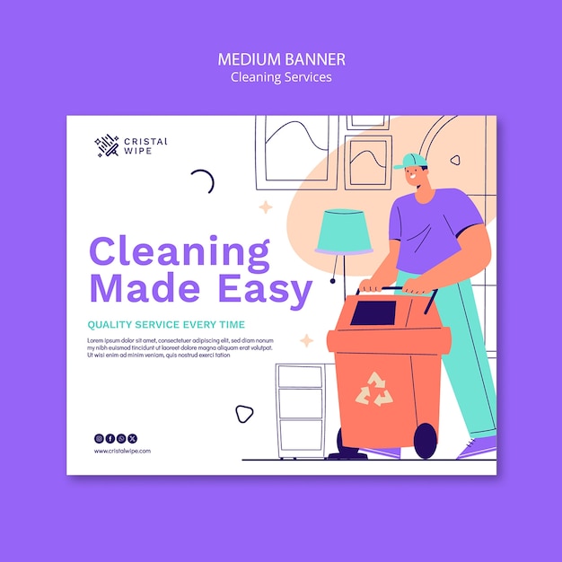 PSD cleaning services offer template