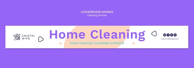 Cleaning services offer template