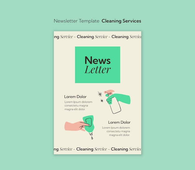 Cleaning services template design