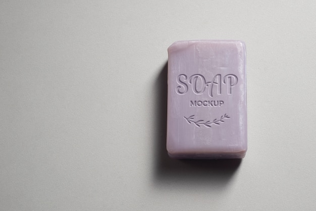 Cleaning soap bar mockup design