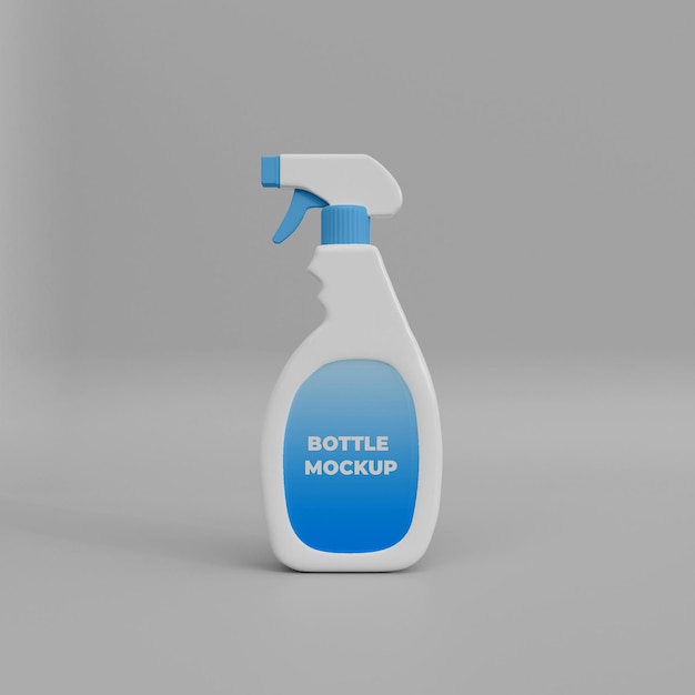 PSD spray detergente modello 3d mockup