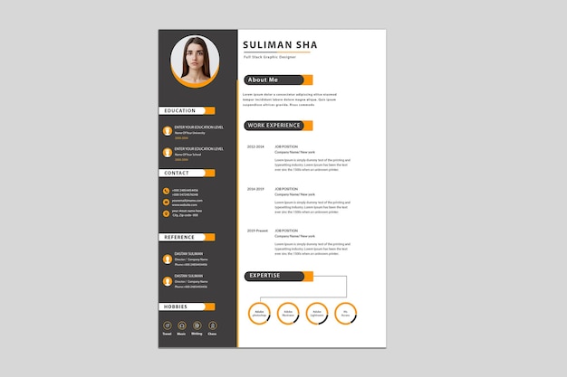 PSD cleanmodernresumecvtemplate