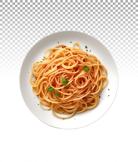 PSD clear background italian pasta providing a culinary touch to graphics