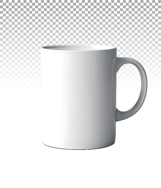 PSD clear background showcasing mug simplicity