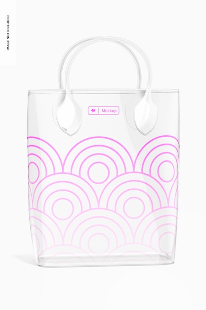 PSD clear bag mockup