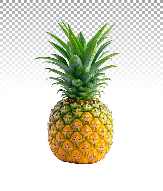 PSD clear cut paradise pineapple isolated on transparent canvas