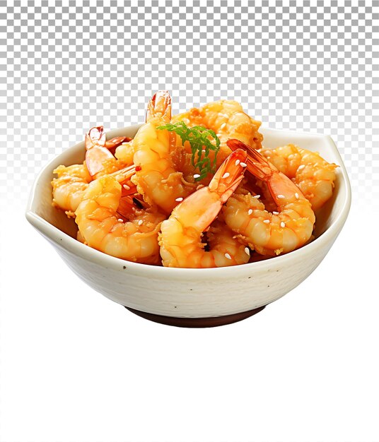 PSD clear cut tempura image for professional and appetizing presentations