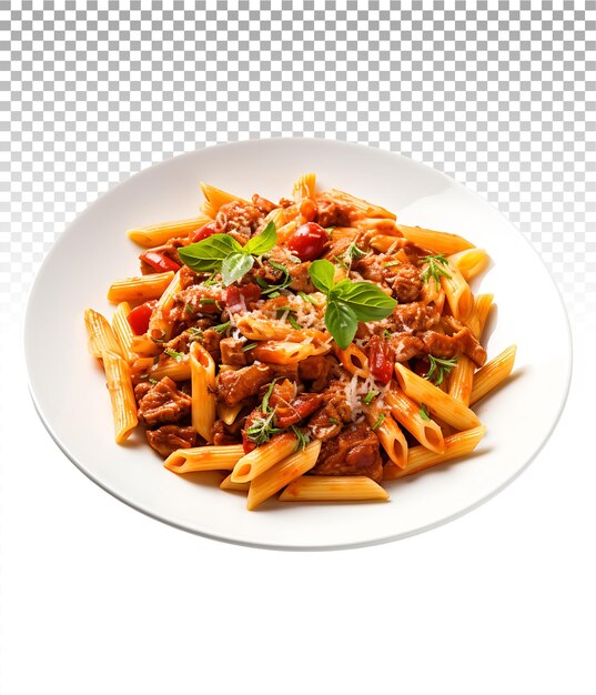 PSD clear cut ziti image for professional mediterranean culinary graphics