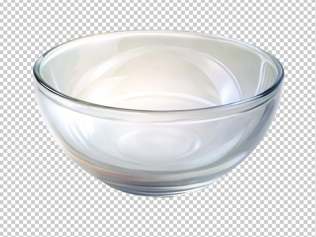 PSD a clear glass bowl