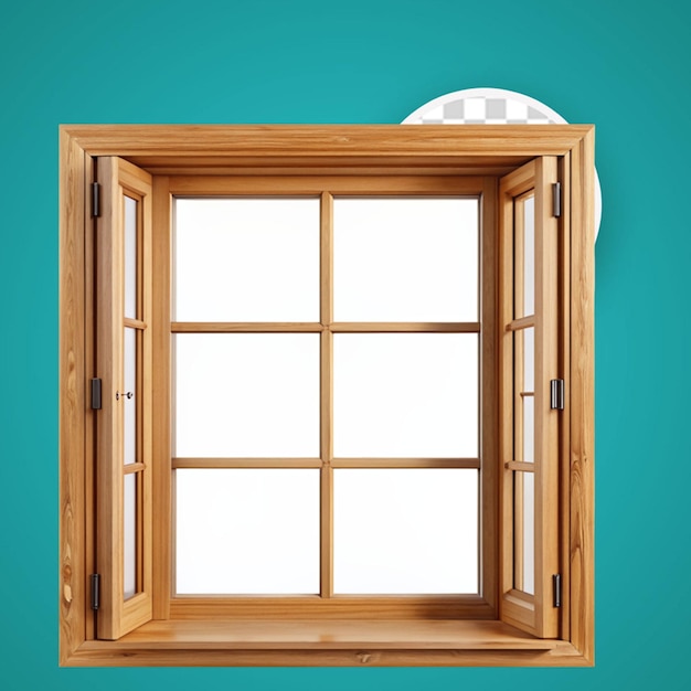 PSD clear house window illustration