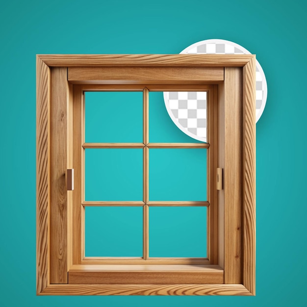 PSD clear house window illustration