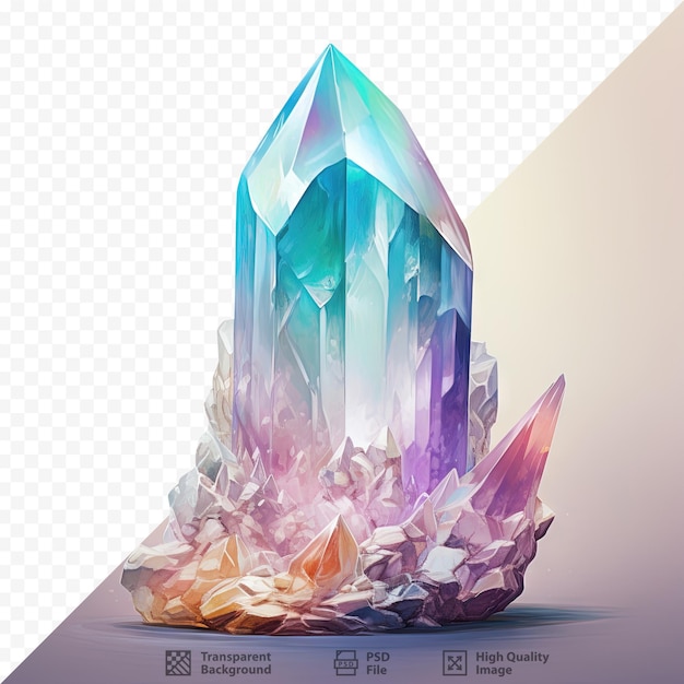 PSD clear transparent mineral