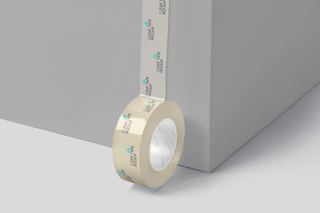 PSD 透明なセーリングテープのモックアップ