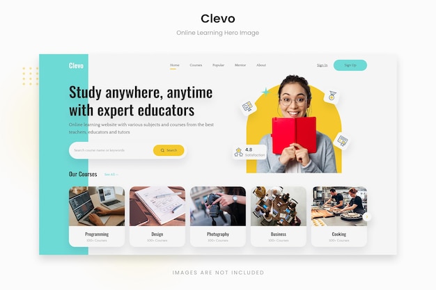 Clevo enthousiaste online leren heldenafbeelding