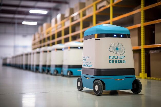 PSD click and collect delivery robot mockup