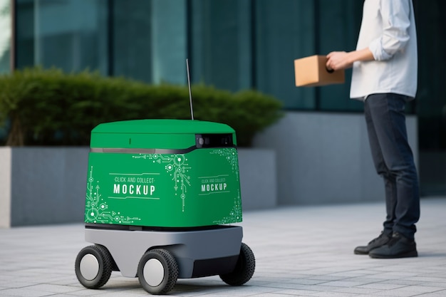 PSD click and collect delivery robot mockup