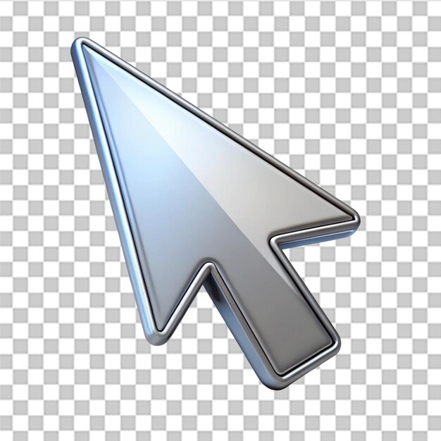 click cursor action icon isolated on transparent background