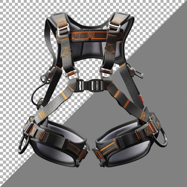 PSD climbing harness against transparent background ai generated