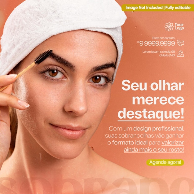 clinica estetica post social media editavel
