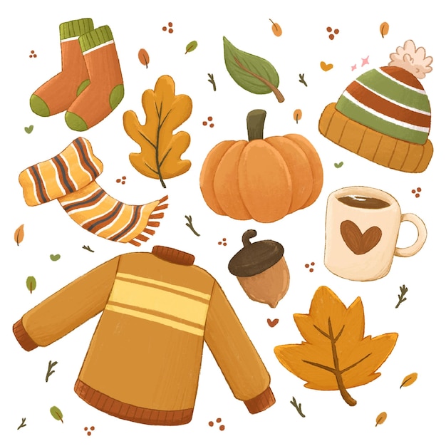 PSD clip art umore autunnale