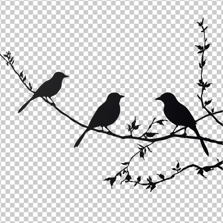 PSD clip art silhoutte bird