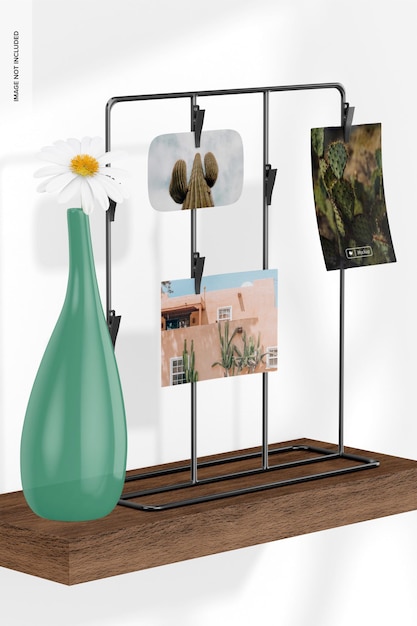 Clip Photo Stand Mockup