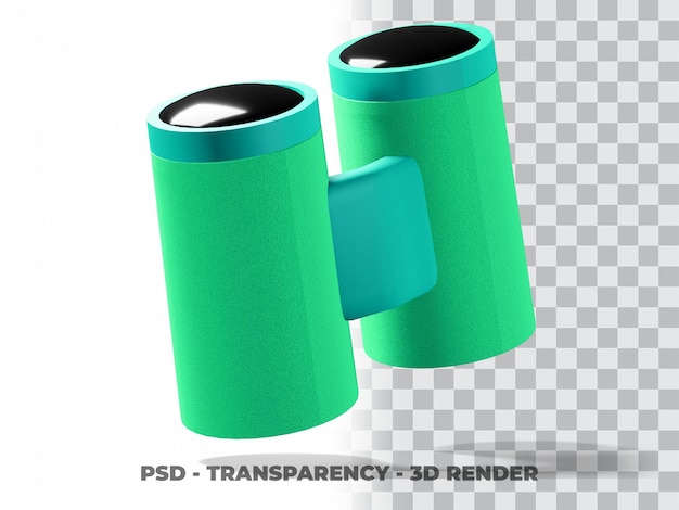 Clipart lornetki 3D z przezroczystym tłem