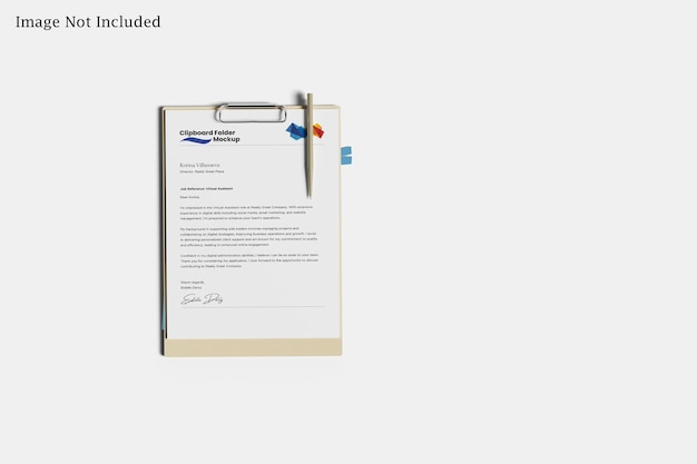 Clipboard Folder Mockup