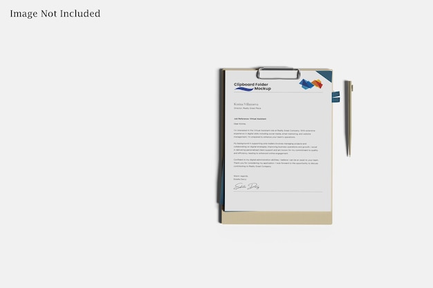 Clipboard Folder Mockup