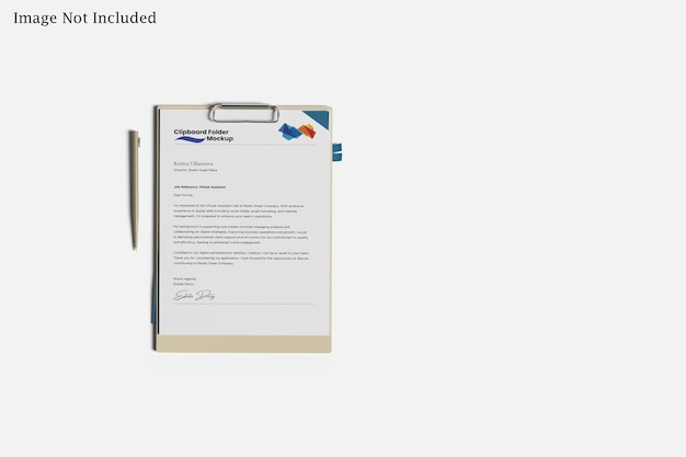 Clipboard Folder Mockup