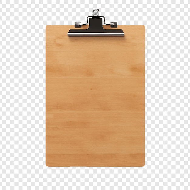 Clipboard isolated on transparent background