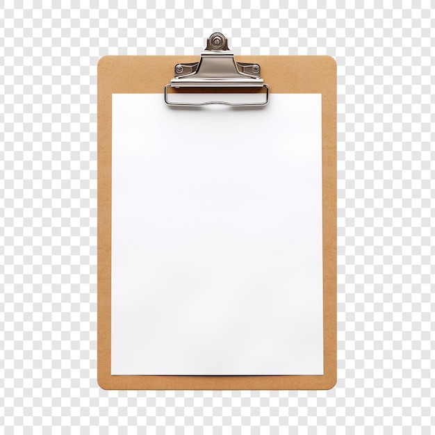 PSD clipboard isolated on transparent background