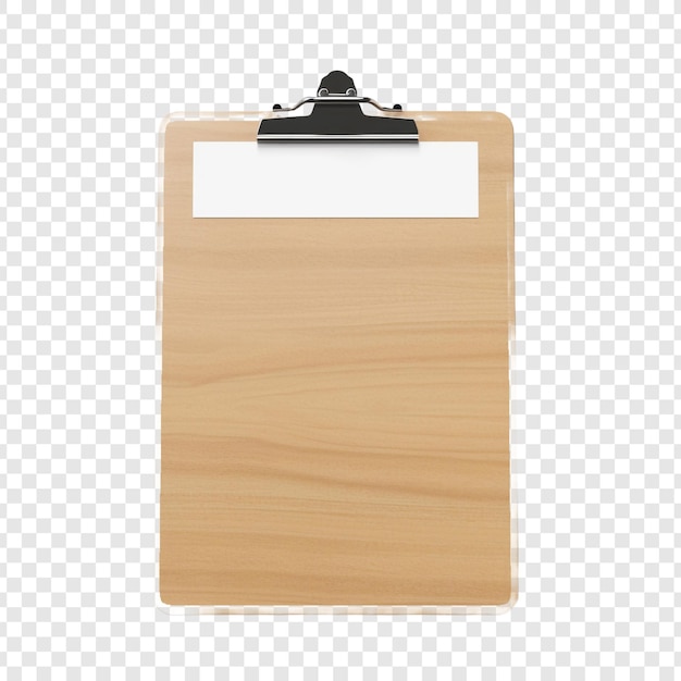 PSD clipboard isolated on transparent background