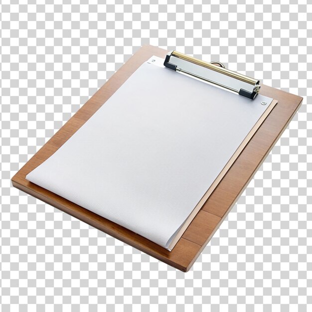 PSD clipboard met geïsoleerd papier op doorzichtige achtergrond