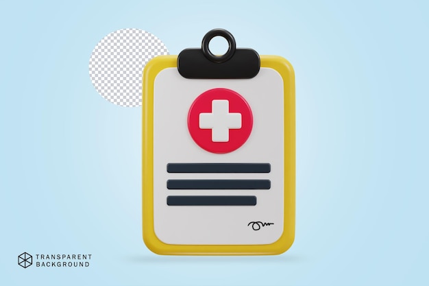 Clipboard with health agreement icon