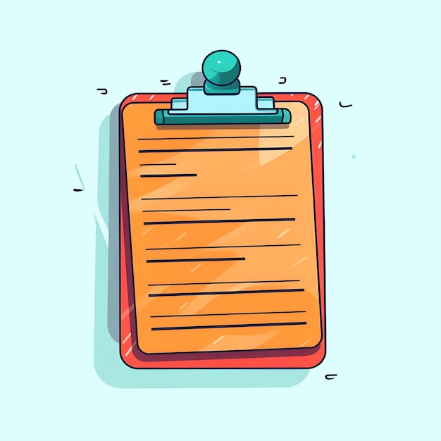 PSD clipboard with paper sheet clipboard with document vector illustration