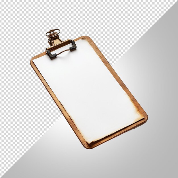 Clipboard with paperisolated