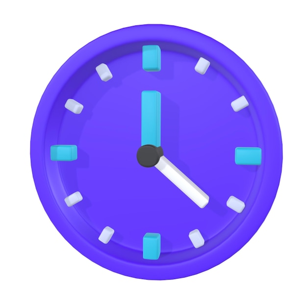 PSD clock 3d icon