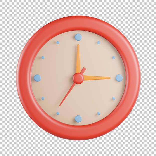 PSD icona dell'orologio 3d