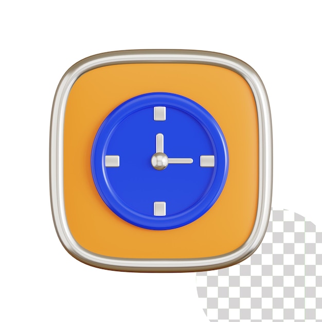 Clock 3d icon