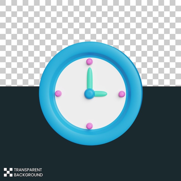 時計 3 d レンダリング アイコン イラスト
